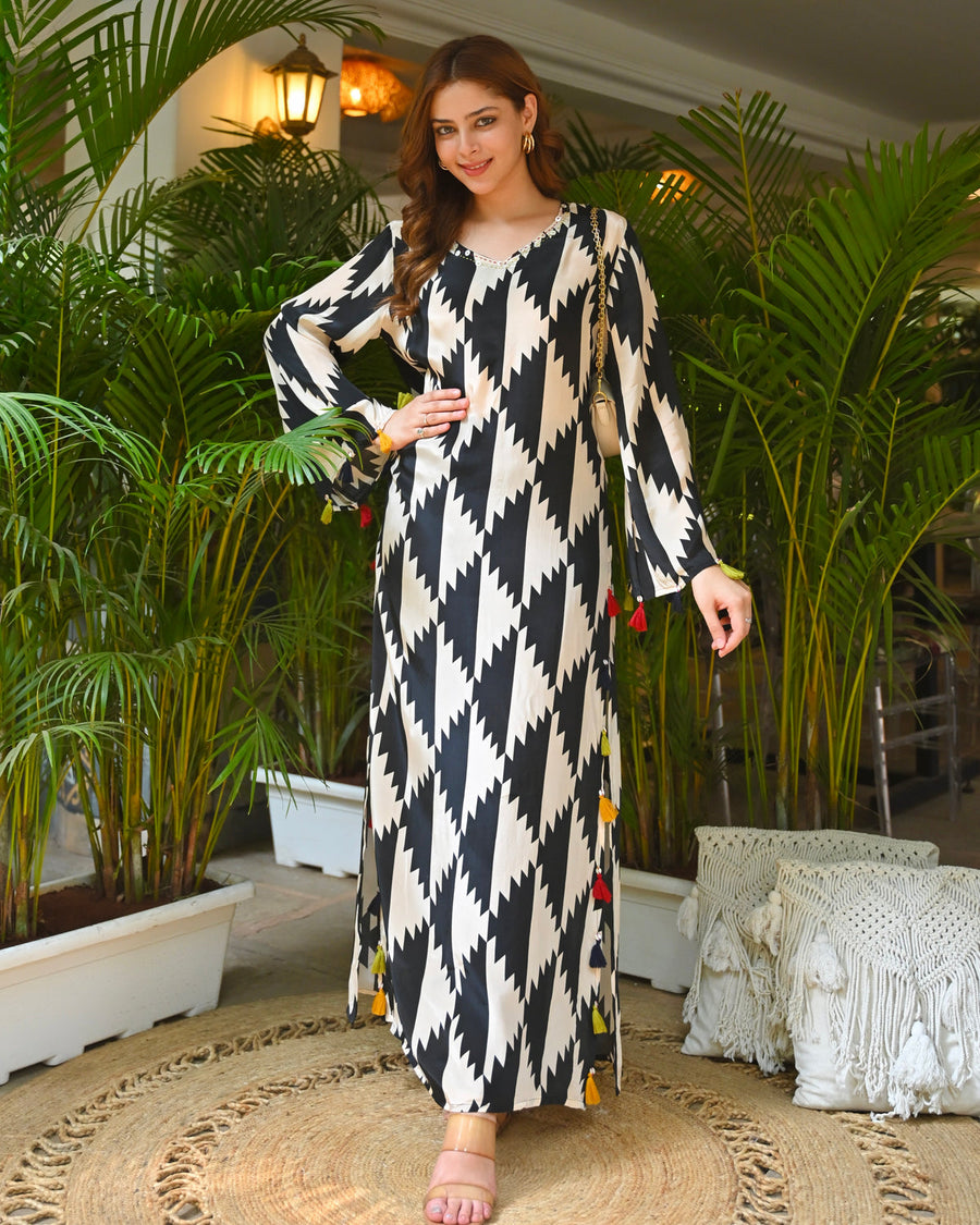 Monochrome Printed 2-Piece