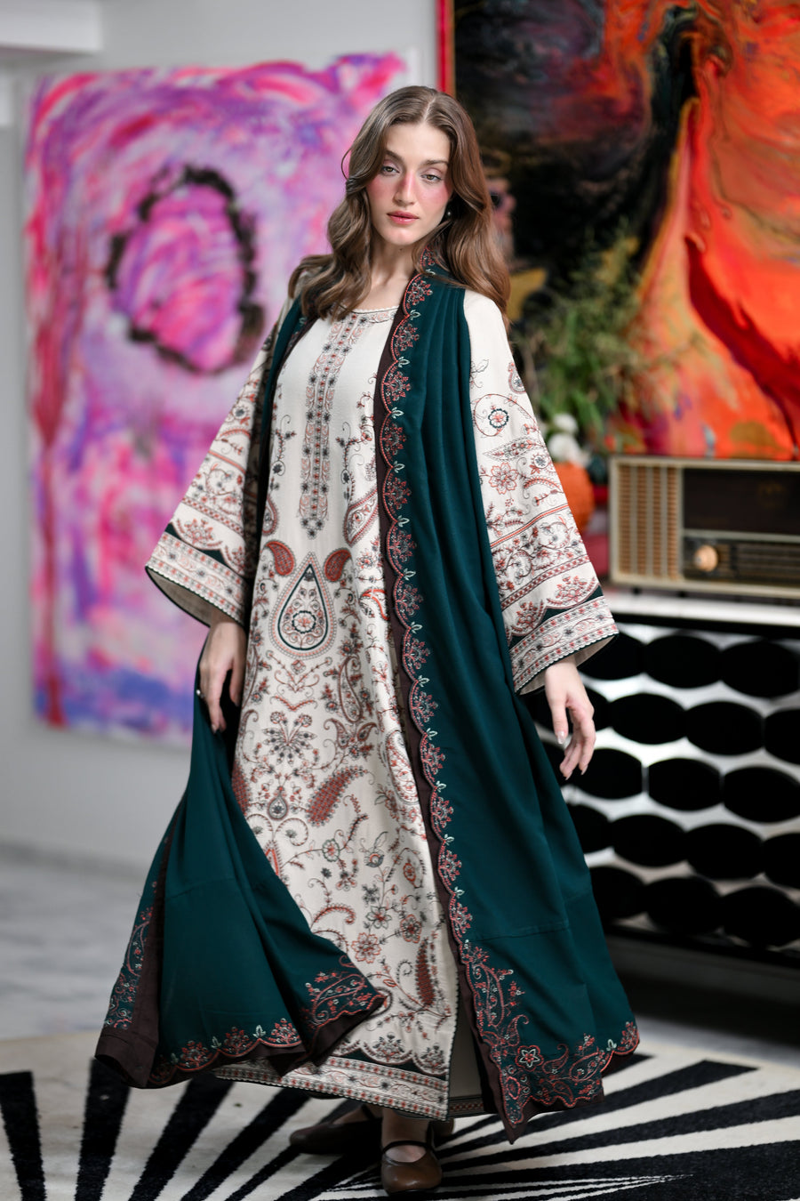 Elara Embroidered 3Pc